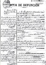 ACTA DE DEFUNCION 